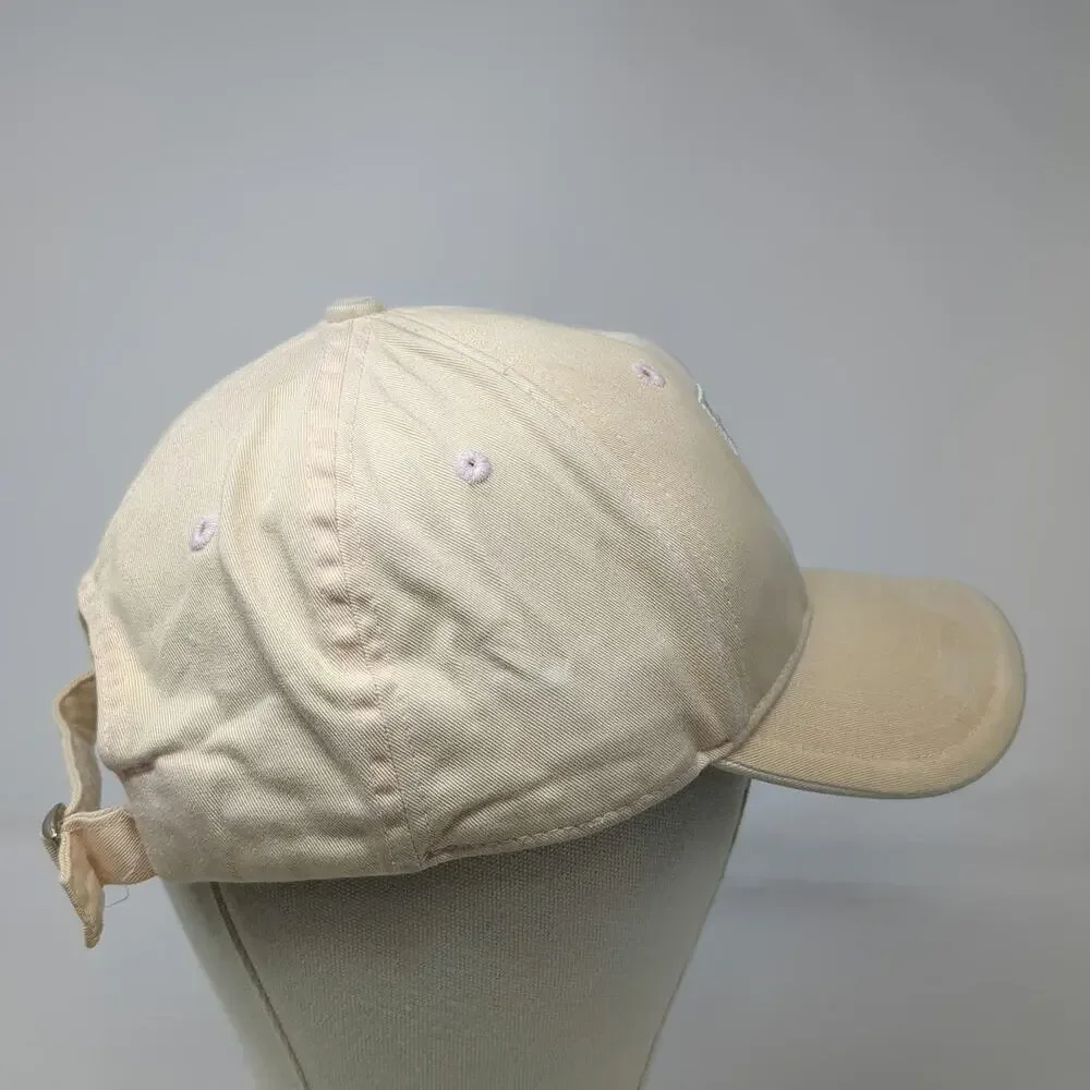 New Era Baseball Cap Beige One Size Slideback Plaid T Logo Pink Accents Hat